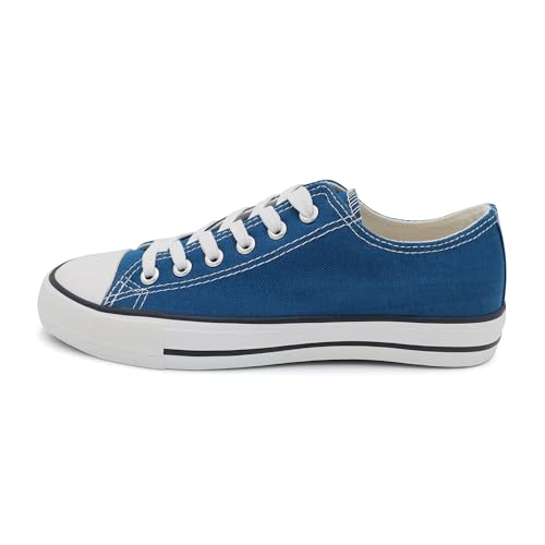 Procity Essential Unisex Turnschuhe Damen Herren Low Top Sneaker American Blue 39 von Procity
