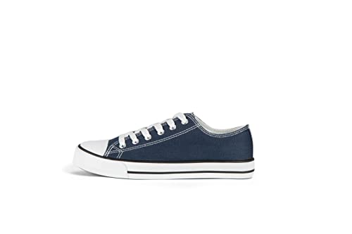 Procity Essential Unisex Turnschuhe Damen Herren Low Top Sneaker Dark Navy 40 von Procity