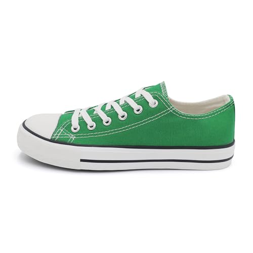 Procity Essential Unisex Turnschuhe Damen Herren Low Top Sneaker Green 39 von Procity