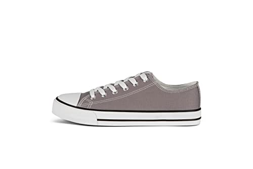 Procity Essential Unisex Turnschuhe Damen Herren Low Top Sneaker Light Grey 40 von Procity