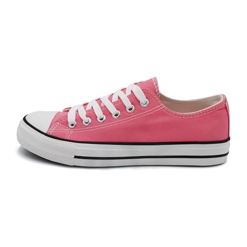Procity Essential Unisex Turnschuhe Damen Herren Low Top Sneaker Pink 37 von Procity