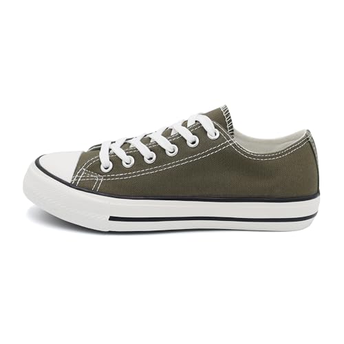 Procity Essential Unisex Turnschuhe Damen Herren Low Top Sneaker Rifle Green 38 von Procity