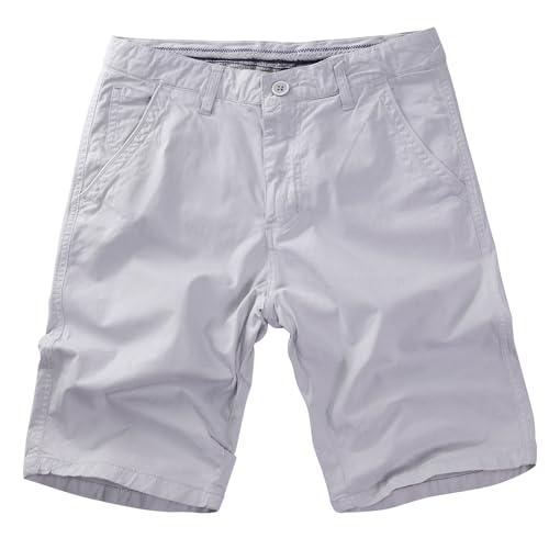 Procity Kuba Herren Chinoshorts Herren Bermuda Chino Shorts Herren Kurze Hosen Perlgrau 32/S von Procity