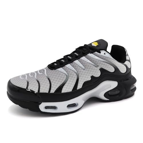 Procity Unisex Damen Herren Dämpfung Sneaker Sportschuhe leichte Laufschuhe Grey Black 40 von Procity