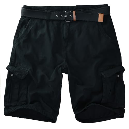 Procity Vintage Herren Cargo Shorts Bermuda Kurze Hosen Herren inkl. Gürtel Berlin Schwarz 36/L Procity Vintage Herren Cargo Shorts Bermuda Kurze Hosen Herren inkl. Gürtel Berlin Schwarz 36/L von Procity