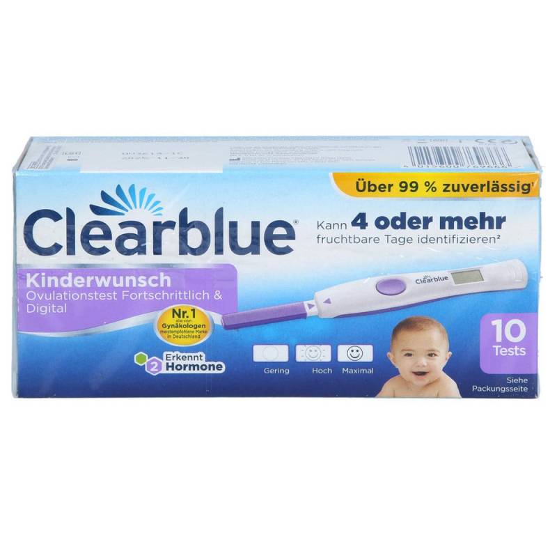 Procter & Gamble Schwangerschafts-Teststreifen Ovulationstest Fortschrittlich & Digital, Spar-Set 10-St., mit einer Zuverlässigkeit von mehr als 99%. von Procter & Gamble