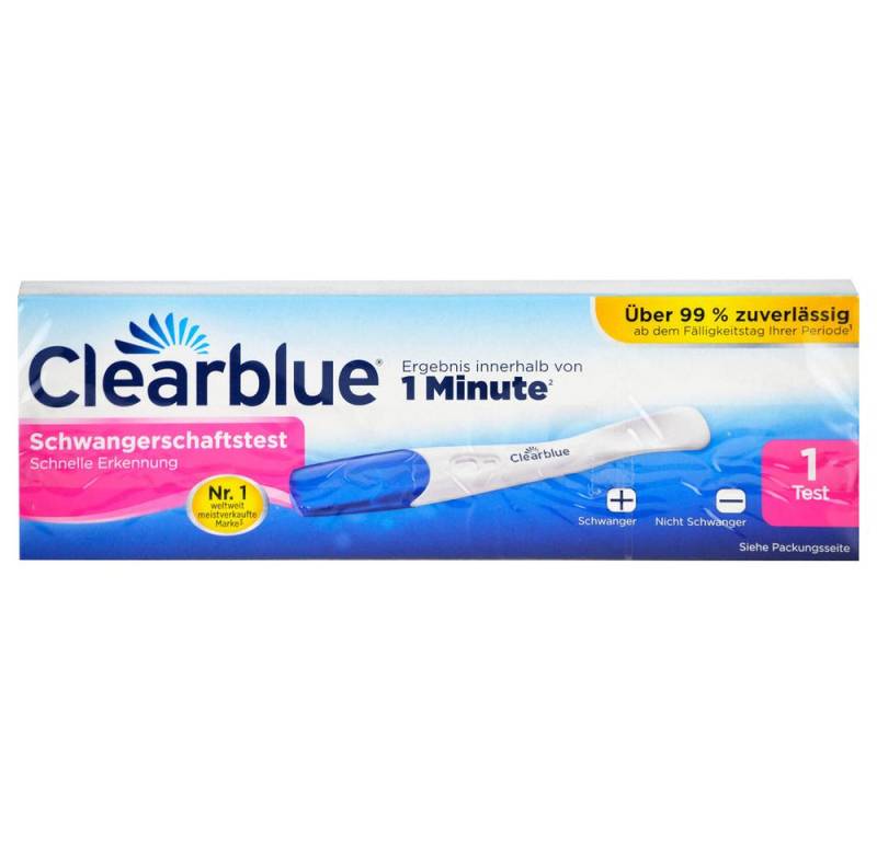 Procter & Gamble Schwangerschaftstest Schnelle Erkennung Schwangerschaftstest, Spar-Set 1-St., Ergebnis innerhalb von einer Minute von Procter & Gamble