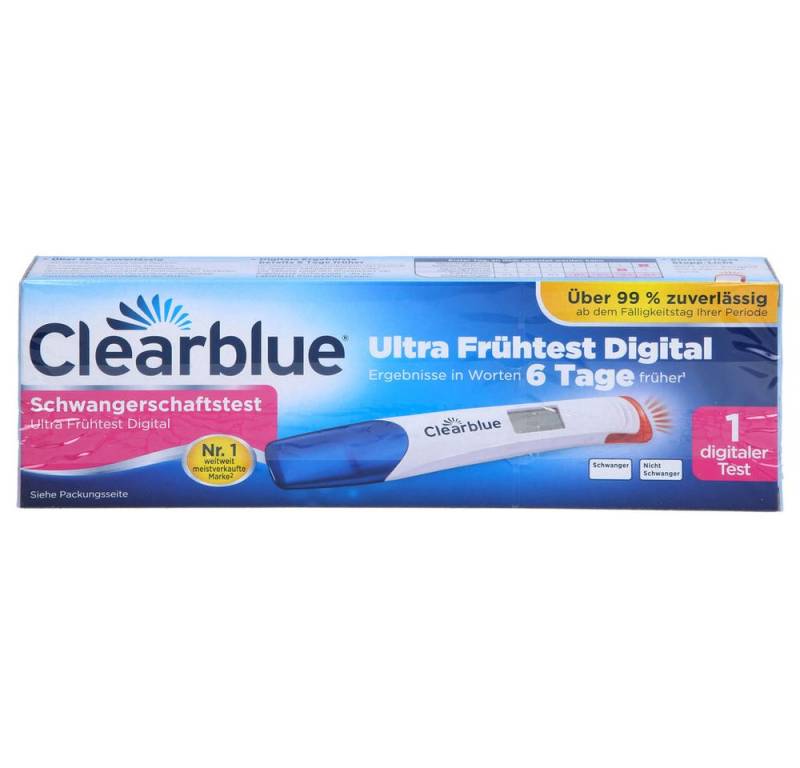 Procter & Gamble Schwangerschaftstest Schwangerschaft Ultra Frühtest, Spar-Set 1-St., Durchführung eines Schwangerschaftstests so einfach wie noch nie von Procter & Gamble