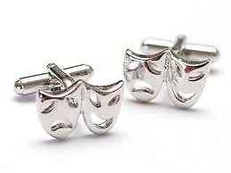 Procuffs Manschettenknöpfe Doppelmaske, Theater, Oper, Comedy, Tragödie von Procuffs