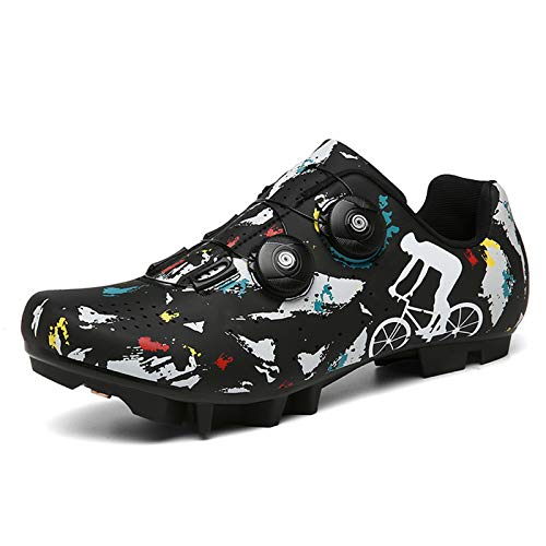 Prodkfe Fahrradschuhe Herren Damen MTB Schuhe SPD Mountainbike Schuhe Anti-Skid Atmungsaktiv Radschuhe Rennradschuhe von Prodkfe