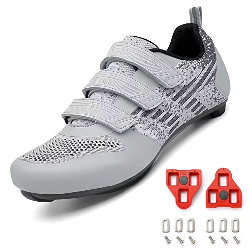 Prodkfe Fahrradschuhe Herren Damen Rennradschuhe MTB Mountainbike Schuhe Radschuhe Kompatibel mit Peloton Bike SPD SPD-SL&Look Delta Cleats für Rennrad Schuhe Männer von Prodkfe