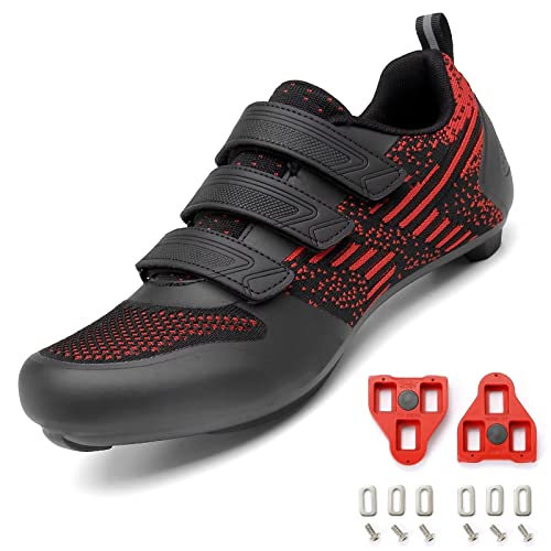 Prodkfe Fahrradschuhe Herren Damen Rennradschuhe MTB Mountainbike Schuhe Radschuhe Kompatibel mit Peloton Bike SPD SPD-SL&Look Delta Cleats für Rennrad Schuhe Männer von Prodkfe