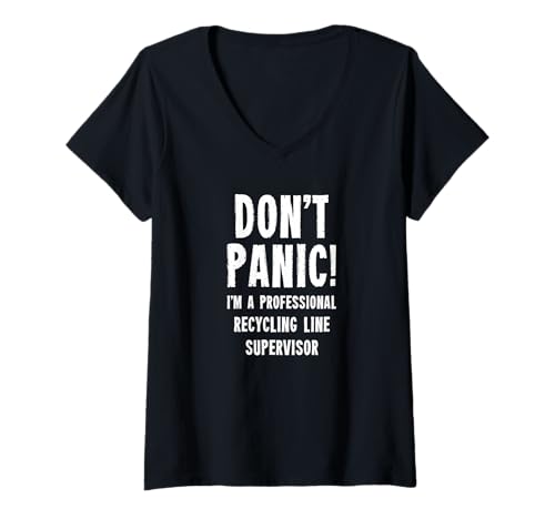 Damen Leiter der Recyclinglinie T-Shirt mit V-Ausschnitt Damen Leiter der Recyclinglinie T-Shirt mit V-Ausschnitt von Production and Operations Department T-Shirts & Gi
