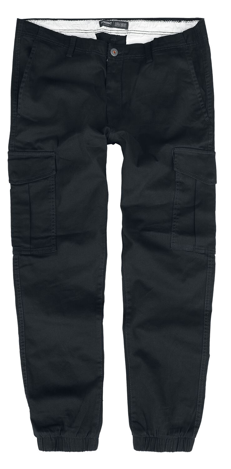 Produkt Cargohose - PKTAKM Dawson Cuffed Cargo Pants - W31L32 bis W36L34 - für Männer - Größe W31L32 - schwarz von Produkt