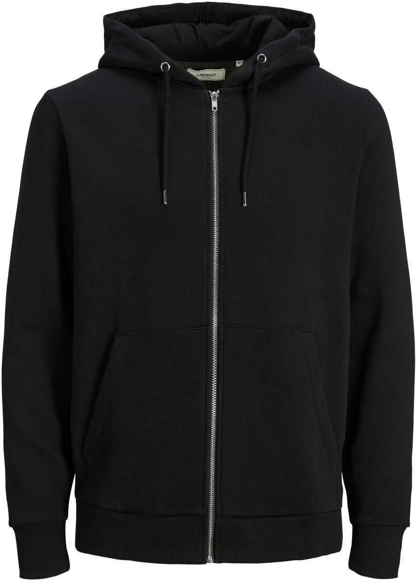 Produkt Kapuzenjacke - Basic Sweat Cardigan - S bis XXL - für Männer - Größe M - schwarz von Produkt