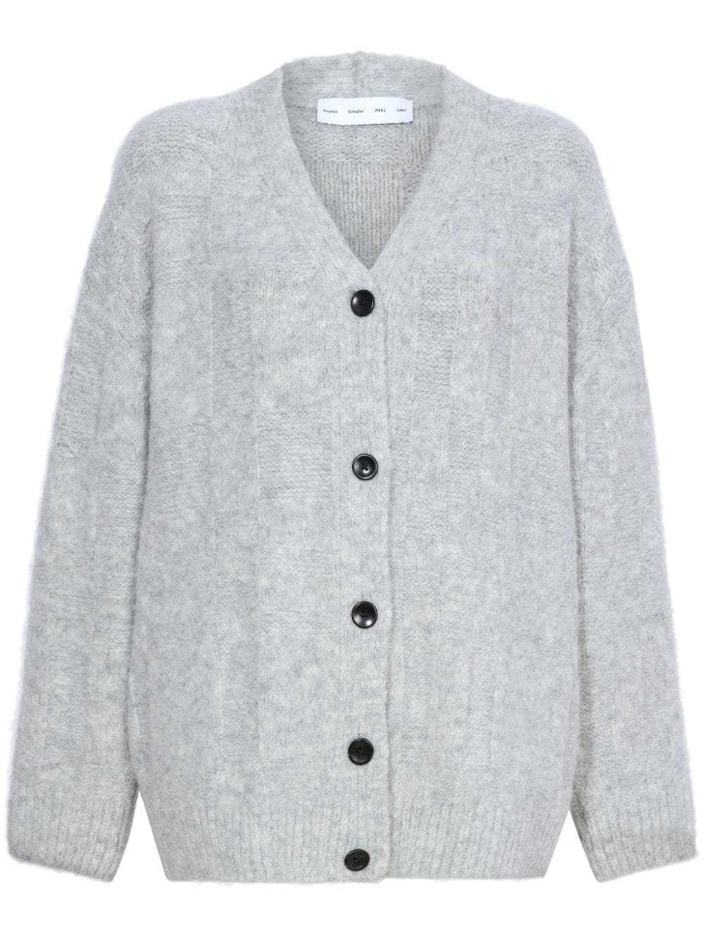 Proenza Schouler White Label Alana Cardigan mit V-Ausschnitt - Grau von Proenza Schouler White Label