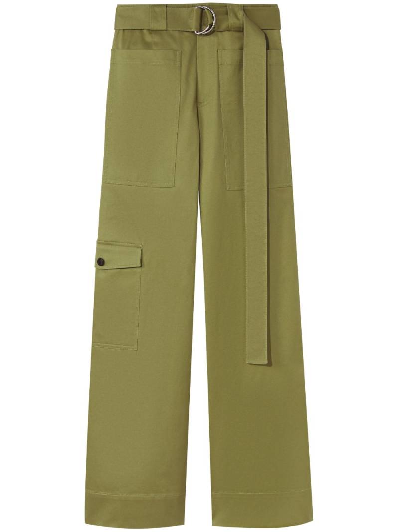 Proenza Schouler White Label Cargohose mit Gürtel - Grün von Proenza Schouler White Label