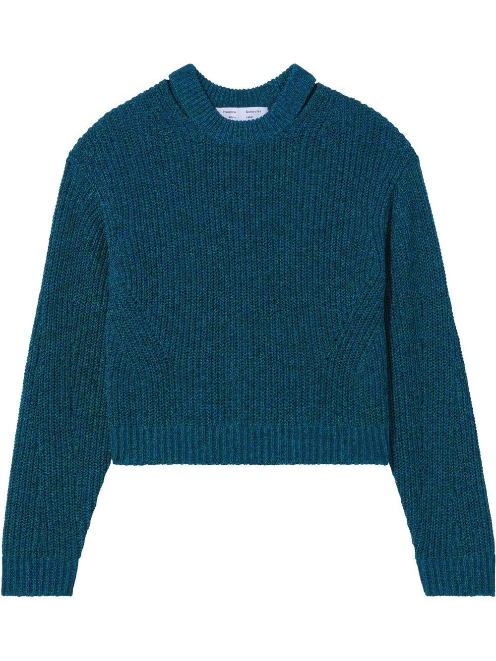 Proenza Schouler White Label Gerippter Pullover - Blau von Proenza Schouler White Label