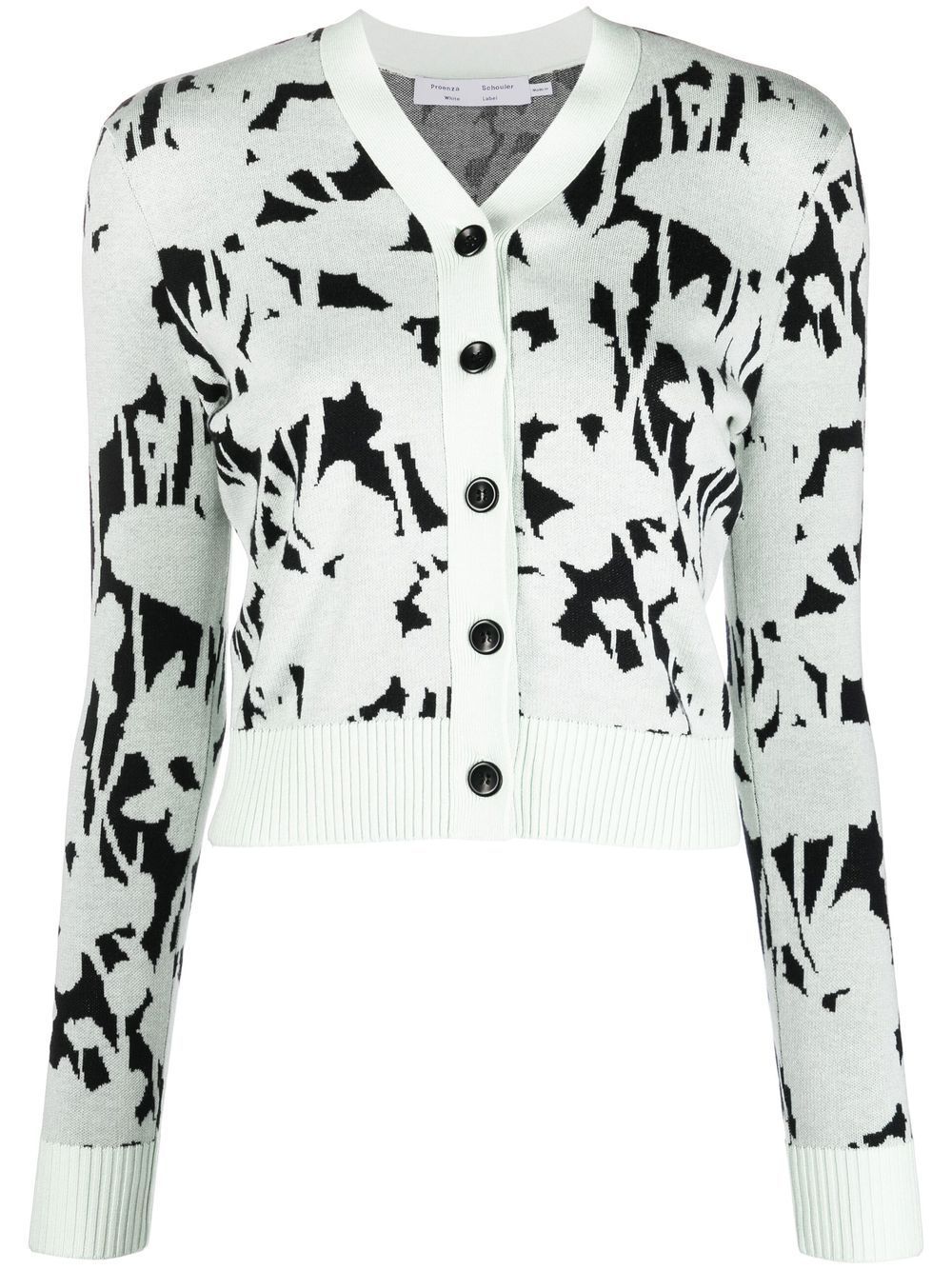 Proenza Schouler White Label Cardigan mit Blumen-Print - Grün von Proenza Schouler White Label