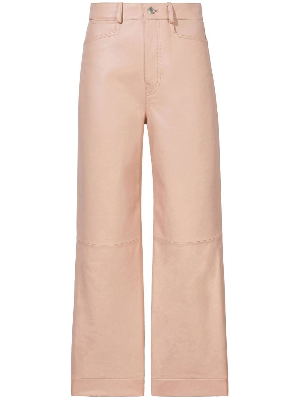 Proenza Schouler White Label Cropped-Hose aus Leder - Rosa von Proenza Schouler White Label