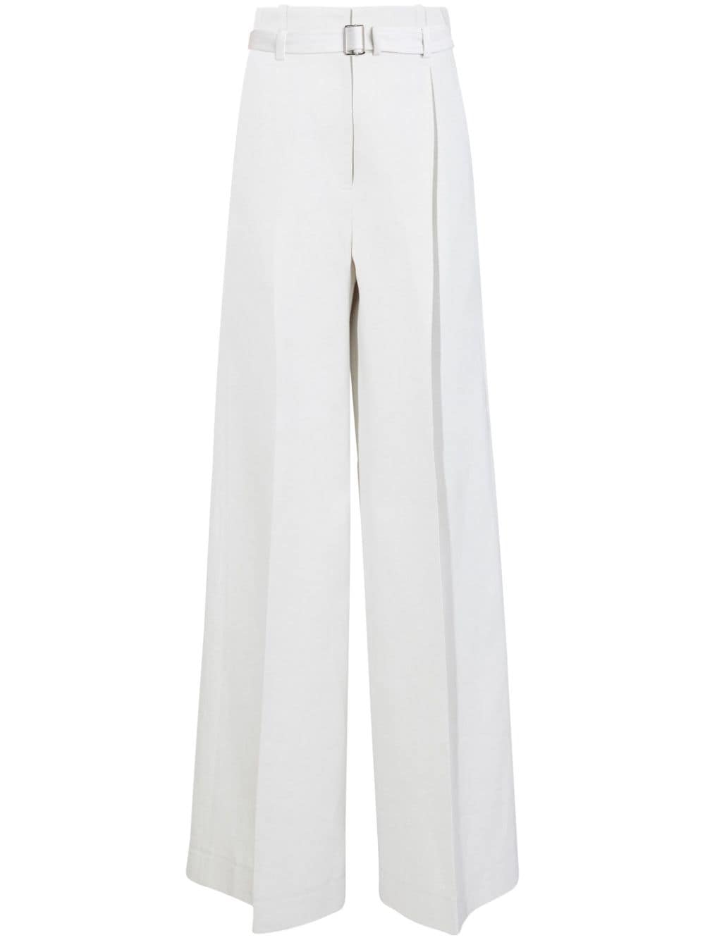 Proenza Schouler Dana high-waist cotton-linen trousers - Weiß von Proenza Schouler