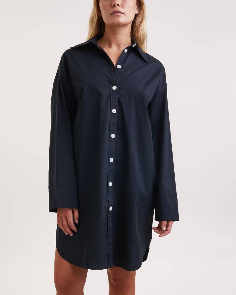 Proenza Schouler Dress Soft Poplin Button Down Black von Proenza Schouler