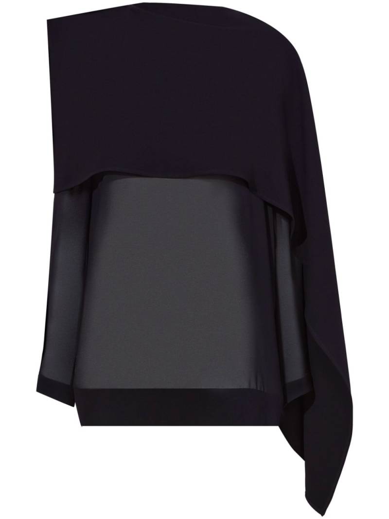 Proenza Schouler Lightweight Chiffon Scarf Oberteil - Schwarz von Proenza Schouler