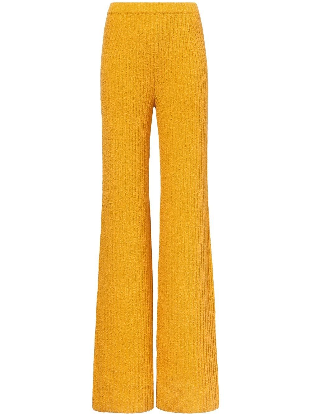 Proenza Schouler Melierte Bouclé-Hose - Gelb von Proenza Schouler