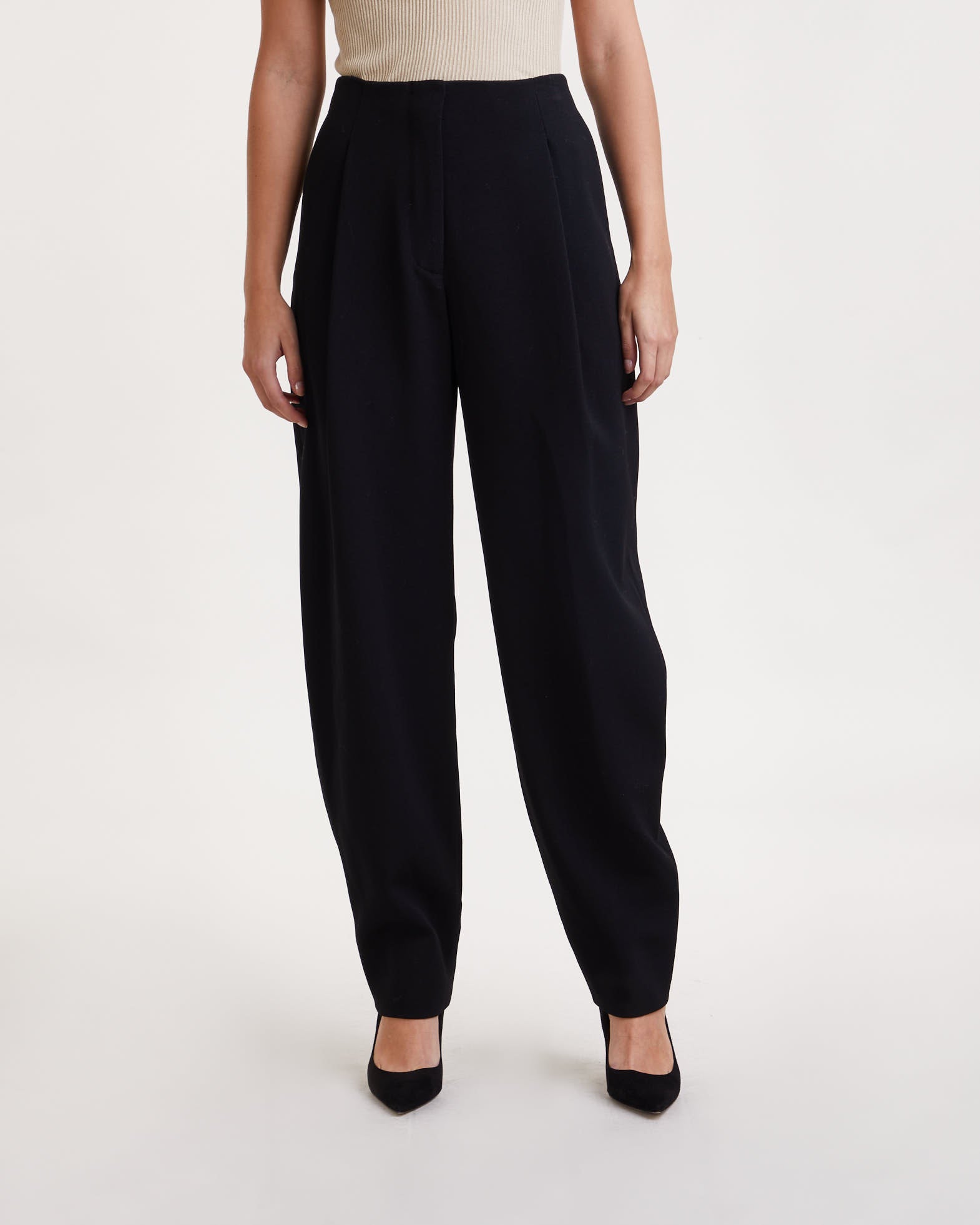 Proenza Schouler Trousers Woll Twill Black von Proenza Schouler