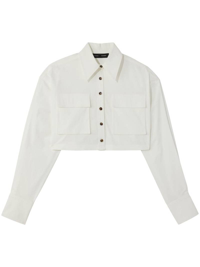 Proenza Schouler Cropped-Hemd aus Popeline - Weiß von Proenza Schouler