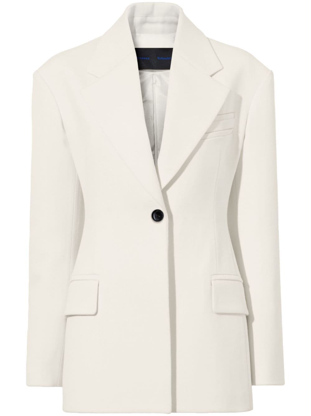 Proenza Schouler Gewebter Blazer aus Wolle - Nude von Proenza Schouler