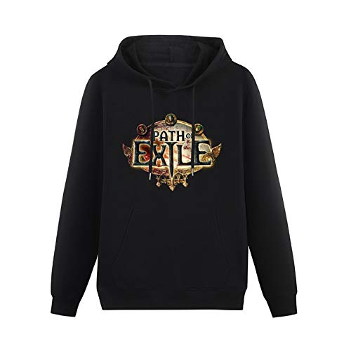 Prof·Slow Path of Exile Game Logo Hoody Unisex Ptinted Hoodies Long Sleeve Men's Hooded with Pocket Black L von Prof·Slow