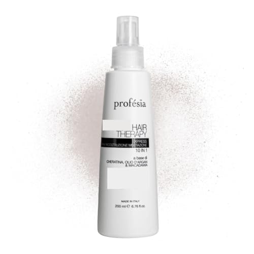 PROFESIA Feuchtigkeitsspray Haare Maske mit Keratin, Arganöl und Macadamia öl 200 ml - Leave in Haarpflege für Kaputtes Haar, Geschädigtes und Anti Frizz – Sprühkur Haare Multiaction, 10-in-1 Spray PROFESIA Feuchtigkeitsspray Haare Maske mit Keratin, Arganöl und Macadamia öl 200 ml - Leave in Haarpflege für Kaputtes Haar, Geschädigtes und Anti Frizz – Sprühkur Haare Multiaction, 10-in-1 Spray von Profesia