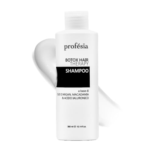 PROFESIA Shampoo Damen und Herren mit Arganöl, Macadamia öl und Hyaluron 300ml - Haarpflege für Kaputtes haar und Geschädigtes - Repair Shampoo Professional - Haarshampoo Restrukturierende von Profesia