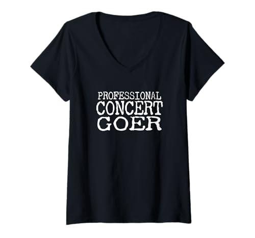 Damen Professioneller Konzertbesucher - Musikfestival-Liebhaber T-Shirt mit V-Ausschnitt Damen Professioneller Konzertbesucher - Musikfestival-Liebhaber T-Shirt mit V-Ausschnitt von Professional Music Festival Outfit