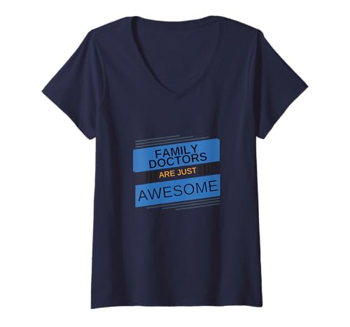 Damen Hausärzte sind einfach großartig, Grundversorgung, Dr. Appreciation T-Shirt mit V-Ausschnitt Damen Hausärzte sind einfach großartig, Grundversorgung, Dr. Appreciation T-Shirt mit V-Ausschnitt von Professionally Awesome Studios