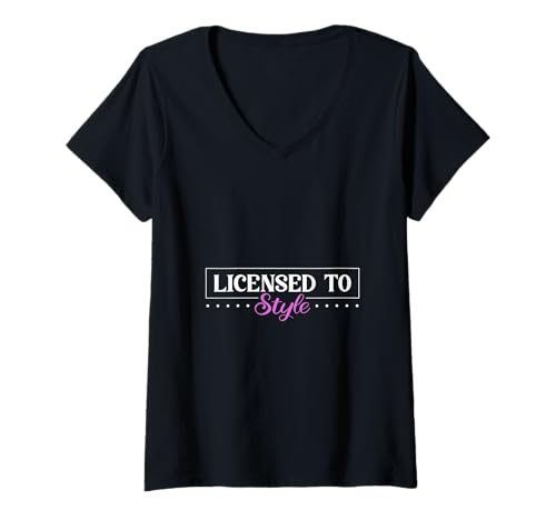 Damen Styling Profi - Lizenz zum Glamour T-Shirt mit V-Ausschnitt Damen Styling Profi - Lizenz zum Glamour T-Shirt mit V-Ausschnitt von Professionelle Styling und Beauty Designs