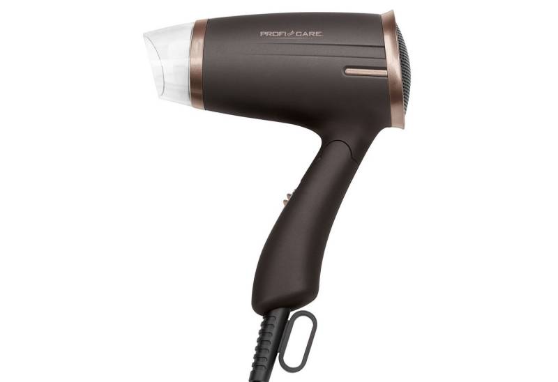 ProfiCare Haartrockner Reise-Haartrockner mit Klappgriff PC-HT 3009 braun-bronze, 1400,00 W, Kaltstufe, Klappgriff, Formdüse von ProfiCare