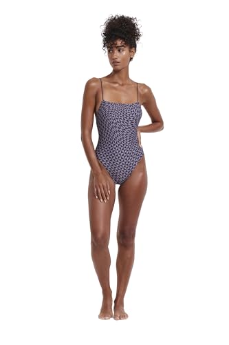 Gottex Flirtt Badeanzug Damen - Einteiler Eckiger Ausschnitt Bademode - Einteiliger Schwimmanzug Mehrfarbig - Midnight Magic Größe 38 von Profile by Gottex