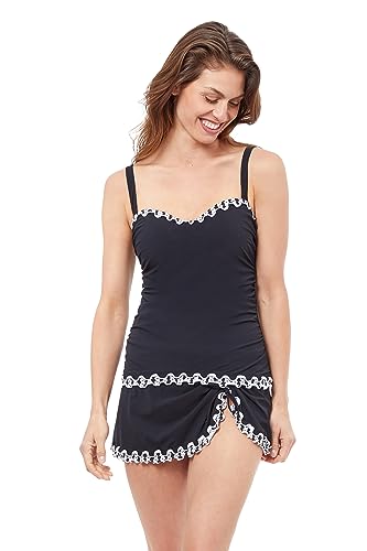 Profile by Gottex Damen Enya E-Cup Tankini-Oberteil, Schwarz, (38) E von Profile by Gottex