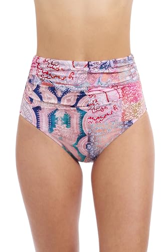 Profile by Gottex Damen Karma High Waist Bottom Bikini-Unterteile, Mehrfarbig/Meereswellen (Ocean Tides), 36 von Profile by Gottex