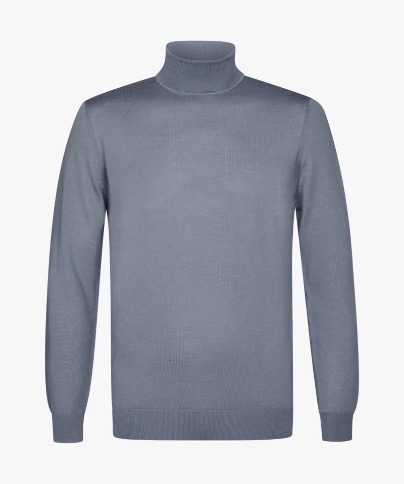 Profuomo - Blauer Merino Rollkragenpullover blau - Gr. - L von Profuomo
