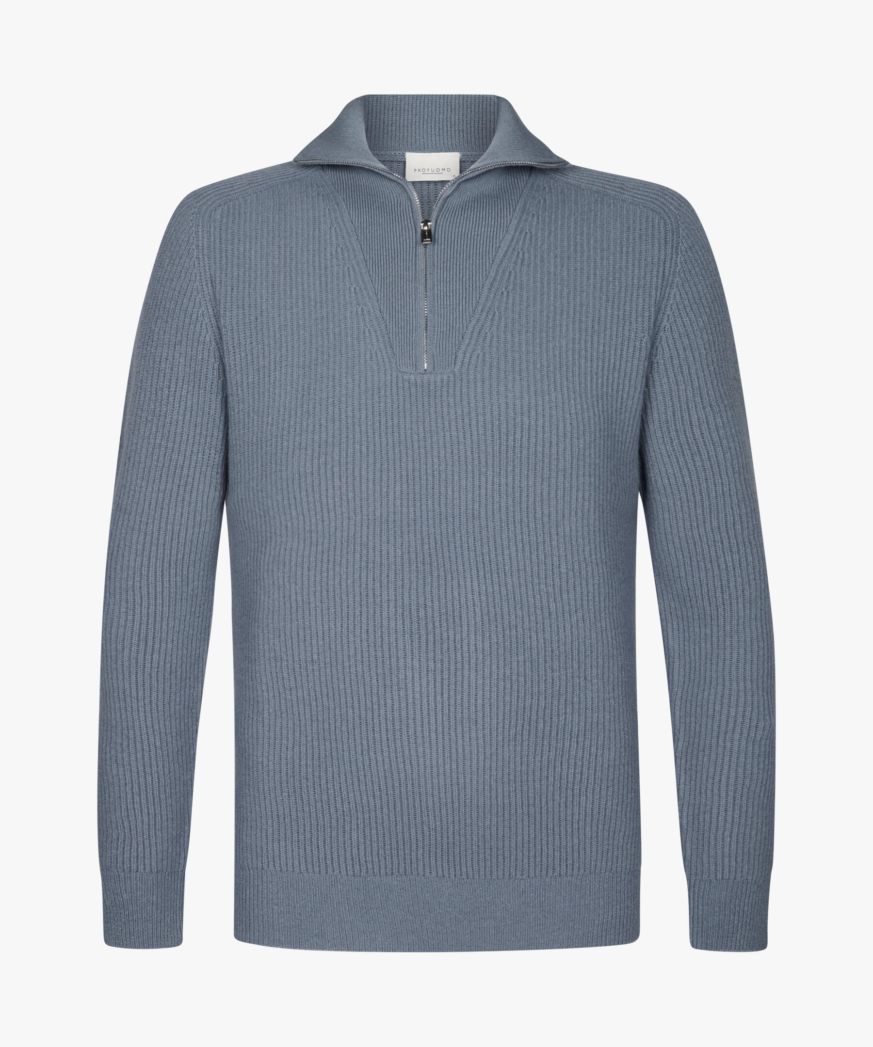 Profuomo - Blauer Wolle Half-zip blau - Gr. - S von Profuomo