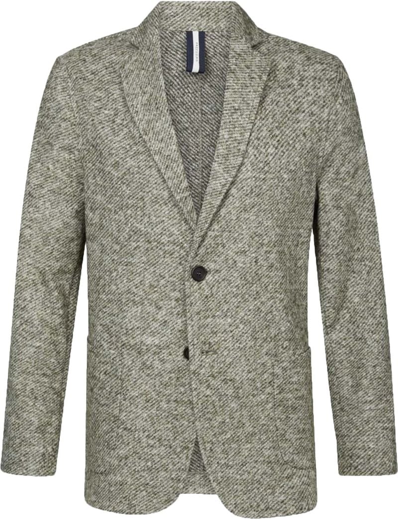 Profuomo Blazer Wolle Grün Melange - Größe 52 von Profuomo