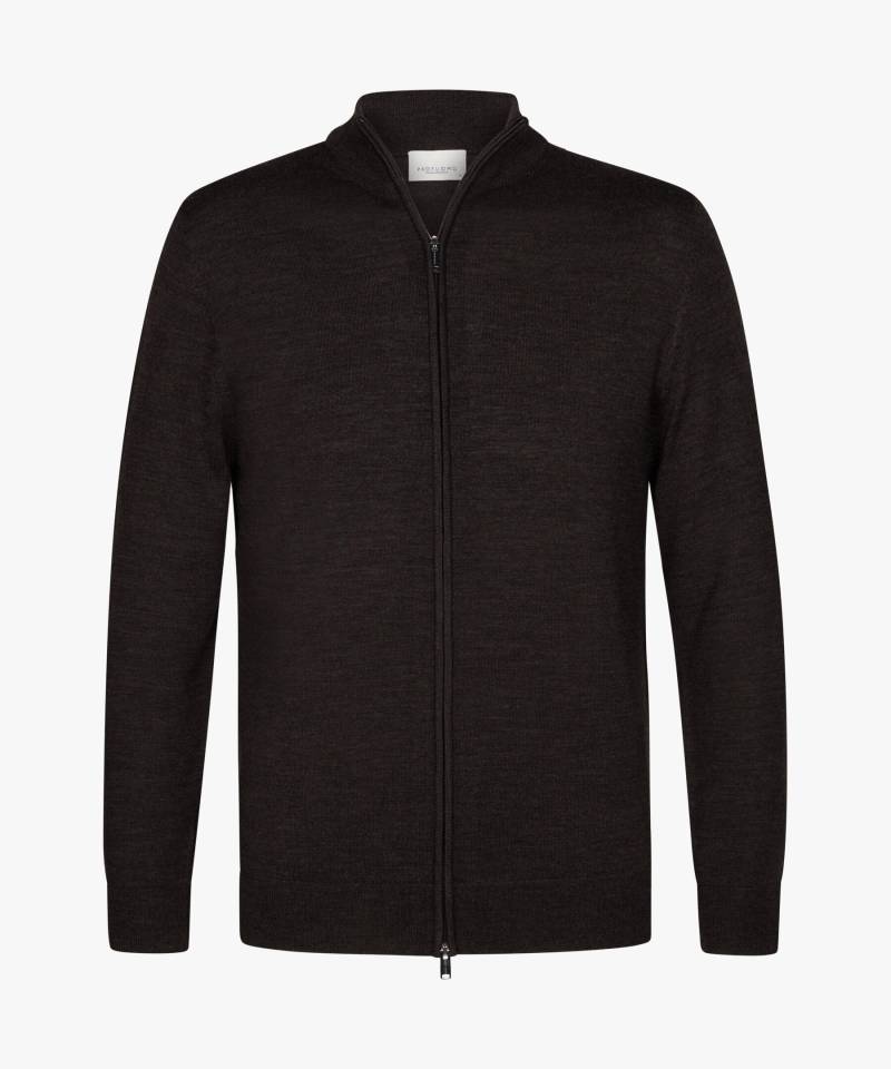 Profuomo - Brauner Merino Full Zip dunkelbraun - Gr. - M von Profuomo