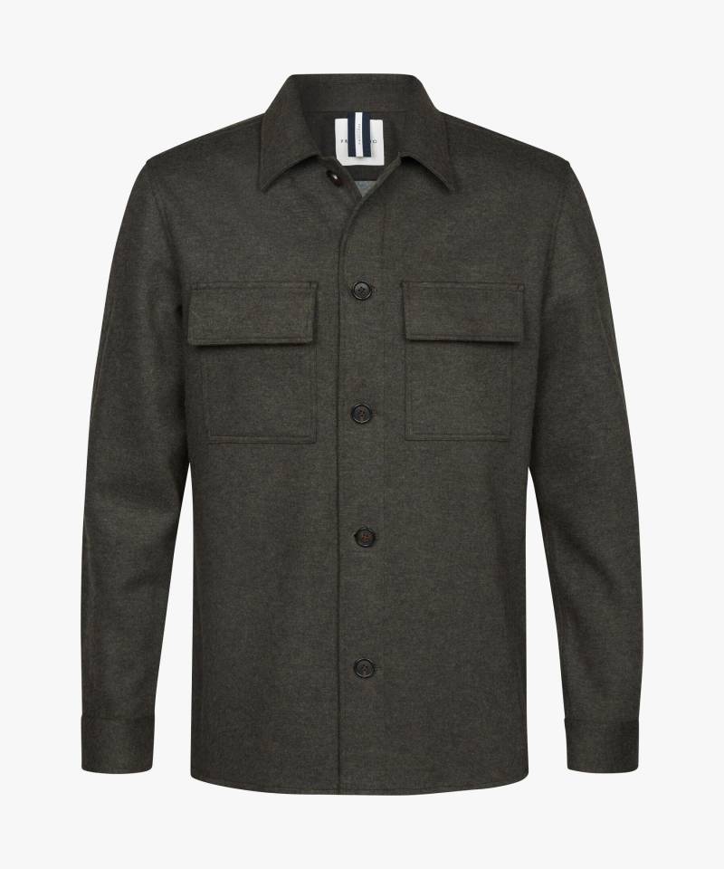 Profuomo - Braunes Wolle Knitted Overshirt braun - Gr. - L von Profuomo