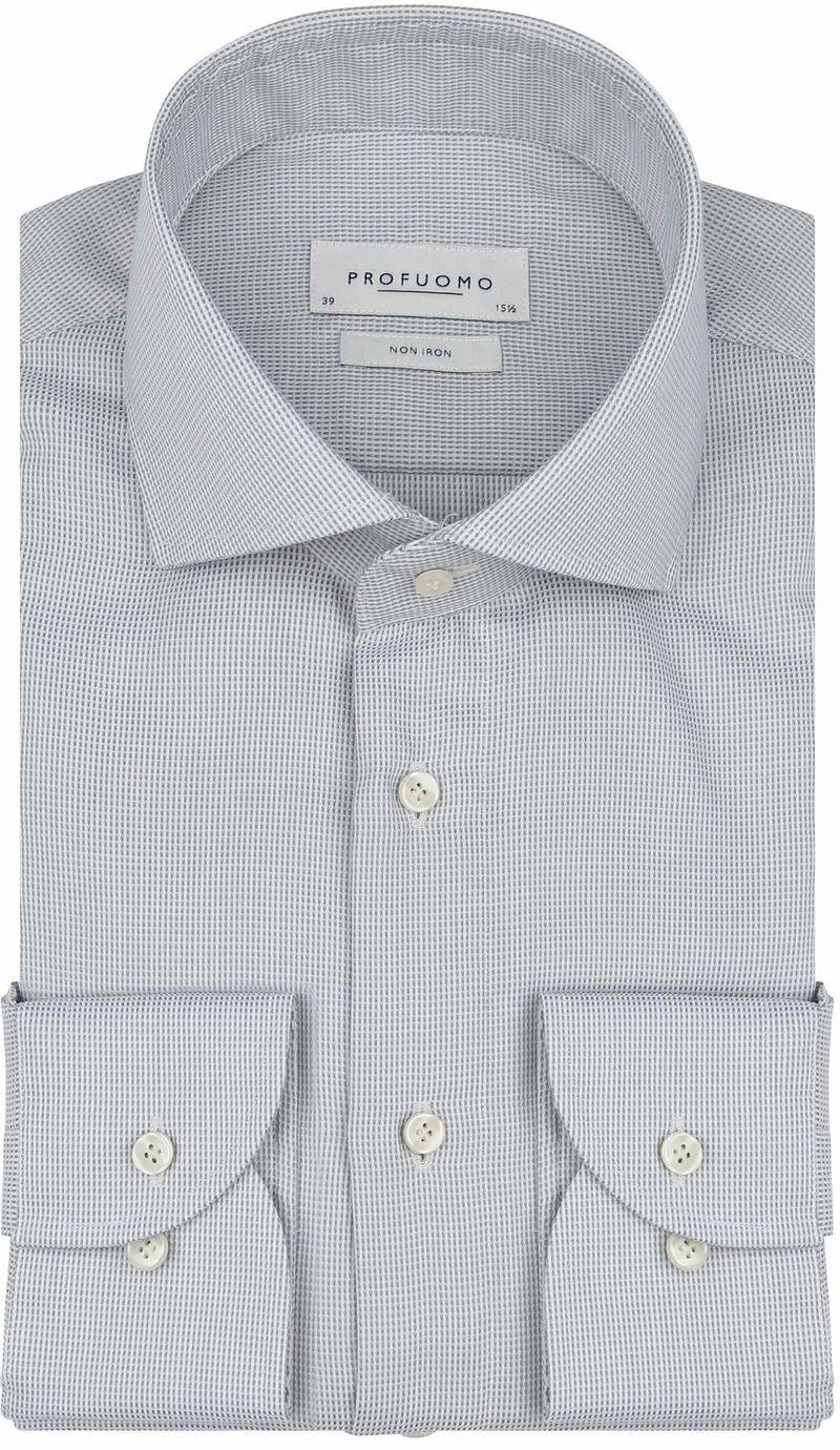 Profuomo Dobby Hemd Print Hellgrün - Größe 39 von Profuomo