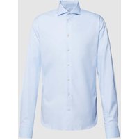 Profuomo Freizeithemd in unifarbenem Design in Hellblau, Größe 41 von Profuomo