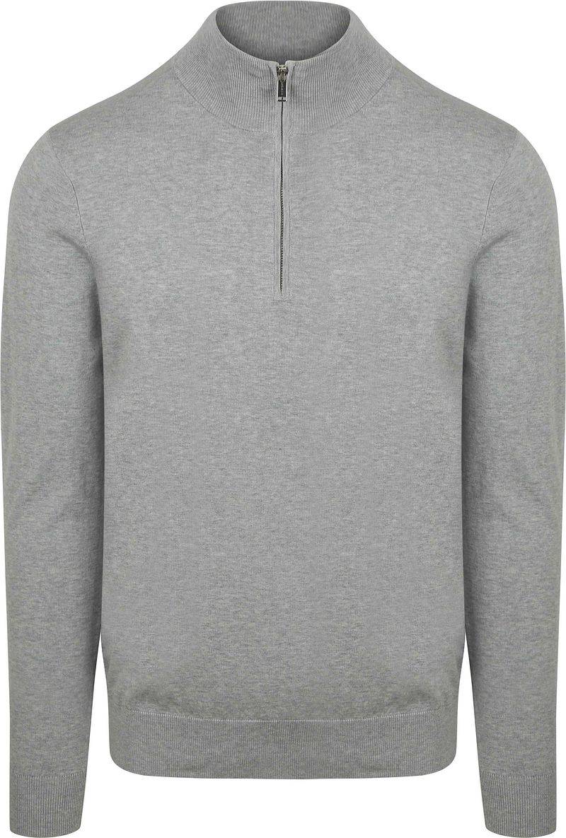 Profuomo Half Zip Pullover Luxury Grau - Größe M von Profuomo