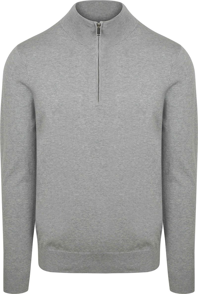 Profuomo Half Zip Pullover Luxury Grau - Größe S von Profuomo